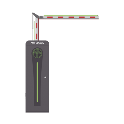 Barrera Vehicular con Brazo Articulado Iluminado Led 3 mts INCLUIDO (1.5 + 1.5) / Derecha / Alto Desempeño / Brushless / Semáforo Rojo-Verde en Gabinete / Incluye 2 Controles Remotos | KT-320-ART(3MR)