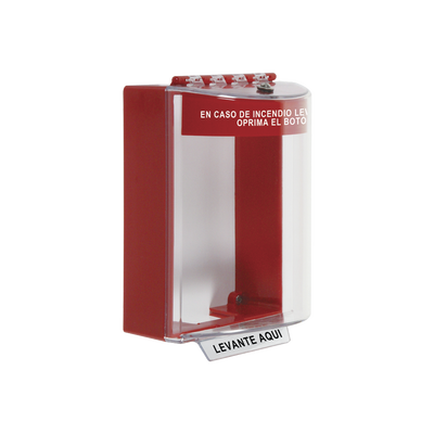 Cubierta Universal Transparente con Espaciador, Texto de Incendio en Español | STI-13210FR-ES