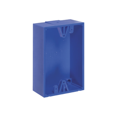 Caja trasera de montaje color azul para estaciones de parada STOPPER | KIT-71100A-B