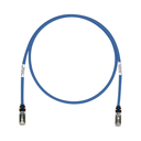 Patch Cord Cat6A, Blindado S/FTP, CM/LS0H, 0.61 Metros (2 Pies), Color Azul | STP6X2BU