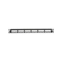 Panel de Parcheo Modular Mini-Com (Sin Conectores), Plano, Totalmente Blindado, de 24 Puertos, 1UR | CP24BLY