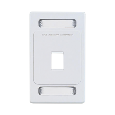 Placa de Pared Keystone de 1 Salida, Color Blanco, para Jacks Keystone Z-MAX y MAX | KFP-S-01-02S