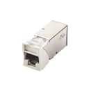 Jack Z-Max Cat6A, Blindado, Montaje Híbrido en Placa de Pared (Plano y Angulado), Color Blanco, Versión Bulk (Sin Empaque Individual) | Z6A-S02B