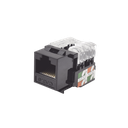 Módulo Jack Keystone Cat6 con Terminación 110 (Punchdown) para Faceplate - Color Negro | LP-KJ-601-BK