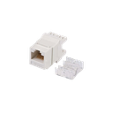 Módulo Jack Keystone Cat5e con Terminación en Ángulo 180 - Color Blanco | LP-KJ-549-WH