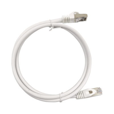 Patch Cord Cat6A 10G Blindado 2 Metros (6.56 Pies) Blanco | LP-STP-6A-200WH
