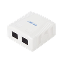 Caja de Pared con 2 Puertos, Incluye 2 Jacks UTP Cat6A | LP-WP-39-C6A
