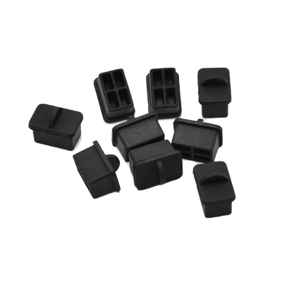 Bolsa con 25 Piezas de Protectores Anti-Polvo para Puerto SFP, Color Negro | LP-SFP