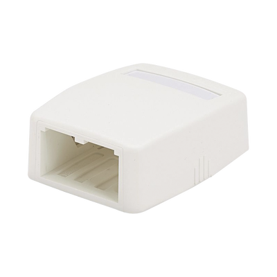 Caja de Montaje en Superficie, Para 2 Módulos Mini-Com, Color Blanco | CBXQ2WH-A