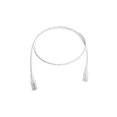 Patch Cord MC5 Modular Cat5e UTP, CM/LS0H, 1.52 Metros (5 Pies), Color Blanco, Versión Bulk (Sin Empaque Individual) | MC5-05-02B
