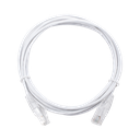 Cable de Parcheo Slim UTP Cat6 - 3 Metros (9.84 Pies) Blanco Diámetro Reducido (28 AWG) | LP-UT6-300-WH28