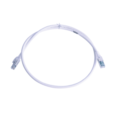 Patch Cord Z-MAX Cat6A S/FTP, CM/LS0H, 0.91 Metros (3 Pies), Color Blanco, Versión Bulk (Sin Empaque Individual) | ZM6A-S03-02B