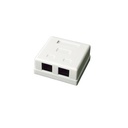 Caja de Pared con 2 Puertos, Incluye 2 Jacks UTP Cat5e Keystone | LP-WP-6035