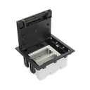 Caja Para Instalación en Piso Falso para Voz, Datos o Contactos Eléctricos / Capacidad para 2 Módulos / Espacio Embellecedor en la Tapa / Profundidad Ajustable de 90 a 120 mm (3.54 a 4.72 pulgadas) / Los Módulos se Adquieren Aparte / (SF210/14CY) | SM-CPF-2