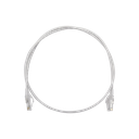 Patch Cord MC6 Modular Cat6 UTP, CM/LS0H, 0.91 Metros (3 Pies), Color Blanco, Diámetro Reducido (28AWG) | MC6-03-0228