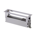 Caja Para Instalación en Escritorio para Voz, Datos o Contactos Eléctricos / Capacidad para 4 Módulos / Salida de Cables Posterior / Los Módulos se Adquieren Aparte / (KFC134/14CY) | SM-CEP-4M