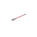 Cable de Parcheo TX6, UTP Cat6, Diámetro Reducido (28AWG), Color Rojo, 0.5 Metros (1.64 Pies) | UTP28SP0.5MRD