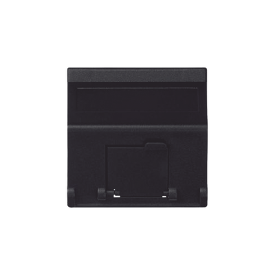 (K80MD64/14) Placa Voz y Datos Inclinada con Guardapolvo y Adaptador para RJ45 Keystone - Color Grafito | SM-1-KEYA-G