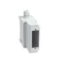 Panel de Parcheo Modular para Fibra Óptica, de Instalación en Riel DIN Estándar de 35 mm (1.38 pulgadas), Acepta Una Placa Acopladora FAP, De Profundidad Extendida, Color Gris | FDPPEIG