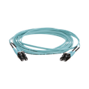 Jumper de Fibra Optica Multimodo 50/125 OM4, LC-LC Duplex, OFNR (Riser), Color Aqua, 10 Metros (32.81 Pies) | FZ2ERLNLNSNM010