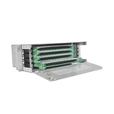 Distribuidor de Fibra Óptica para 48 Empalmes, con 48 Acopladores SC/APC y 48 Pigtails, 19, 3 UR | ODU19T-A48-A