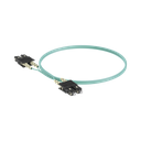 Jumper de Fibra Optica Multimodo 50/125 OM3, SC-SC Duplex, OFNR (Riser), Color Aqua, 2 Metros (6.56 Pies) | FX23RSNSNSNM002