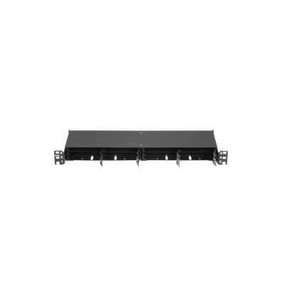 Panel de Distribución de Fibra Óptica, Acepta 12 Cassettes HD Flex en 6 Espacios, Hasta 144 Fibras, 1 UR | FLEX1UPN06