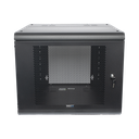 Gabinete de Pared con Puerta Perforada, 635mm de Profundidad, 9U Rack de 19 in, Acero Reforzado | SR-1909-GN2P