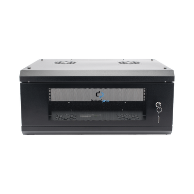 Gabinete de Pared con Puerta de Cristal Templado, 635mm de Profundidad, 4U Rack de 19'', Acero Reforzado | SR1904LH3G