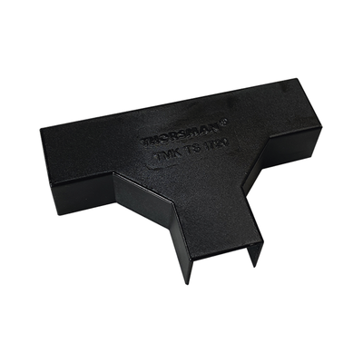 Sección en "T" Color Negro de PVC Auto Extinguible, Para Canaleta TMK-1720-N-CC (5240-02003) | TMK-1720-T-N