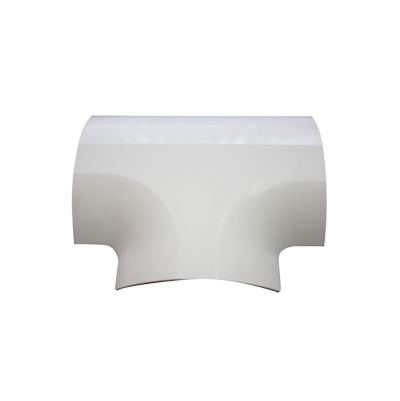 Sección en "T" color blanco de PVC auto extinguible para canaleta DMC4FT (9440-02001) | DMC-4FT-T