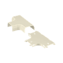 Accesorio en "T", para uso con canaleta T45, Material PVC Rígido, Color Blanco | T45TWH