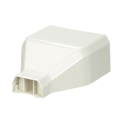 Conexión de tubería a canaleta T45, Salidas de 1/2", 3/4", 1" y 1 1/4", material ABS, Color Blanco Mate | T45EEIW