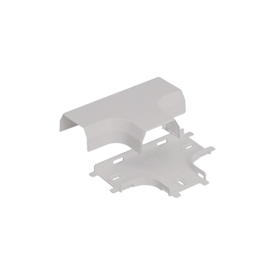 Accesorio en "T", para uso con canaleta T45, Material PVC Rígido, Color Blanco Mate | T45TIW