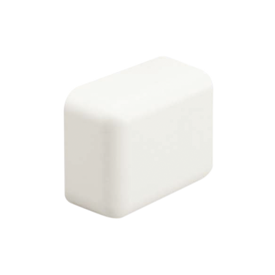 Tapa Final, para uso con canaleta LD5, material ABS, Color Blanco Mate | ECF5IW-E