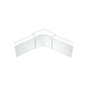 Esquinero interior blanco de PVC auto extinguible, para canaleta PT48 (6120-01002 | PT-48-EI