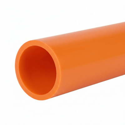 Ducto para Fibra Óptica 1 1/4" Liso RD11, Color Naranja Prelubricado, Rollo de 200 Metros | LP-12-SDR11-N-P-S-1R-0200