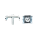 Kit 1 Con Nuevo Diseño, Unión Segura para Tramos de Charolas, Sin Pérdida de Piezas, Menor Tiempo de Instalación y Acabado Electrozincado (2 Piezas) | MG-51-KIT1PLUSEZ