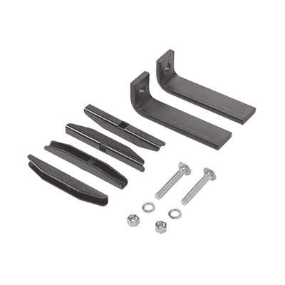 Kit de Accesorios Para Fijar a Piso en Vertical a Escalerilla Recta, de Acero, Color Negro | LFKB