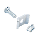 Kit 3 para unir tramos de charolas, con acabado Electro Zinc | MG-51-KIT3EZ