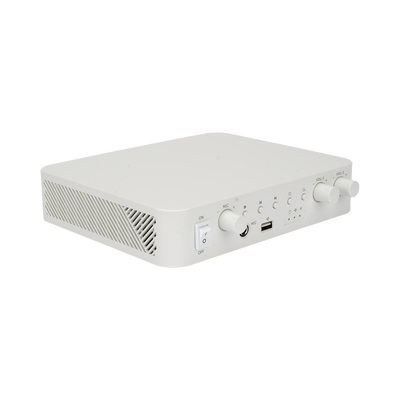 Amplificador | Bluetooth | 2 Canales | 30 W por Canal | Salida 4-8 Ω x 2 | 100V COM x 2 | Una Zona | Música Ambiental | DS-QAE0A60G1-VB
