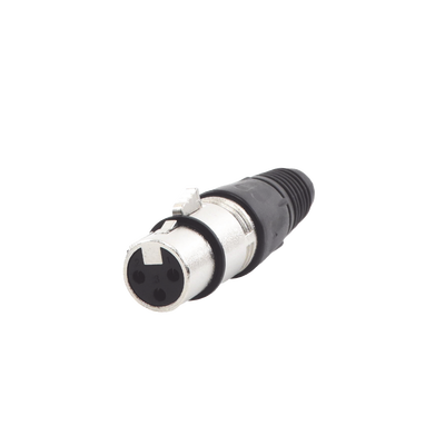 Conector XLR 3 Pines Hembra | Ideal para Conexiones de Micrófonos y Mezcladoras | Equipo de Audio Profesional | EP-XLRF