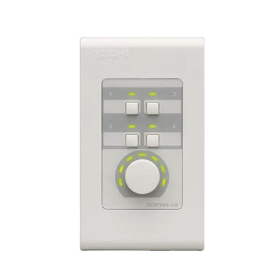 Panel de Control Digital | 1 Volumen | 4 Switches Configurables | Compatible con Procesadores Serie MA, PA, y MTX | DCP1V4S