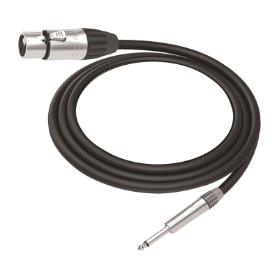 Cable de Audio | XLR 3 Polos Hembra a Plug 1/4 in mono | Conector Seetronic Serie M SCMF3 - MP2X | Longitud 3m | CMC-MF3-PM-L-3M
