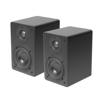 PAR de Altavoces de Estantería | Woofer  de 4'' | Tweeter de 1 | Acabado negro mate | 40 watts | 8ohms | CT4/PAR