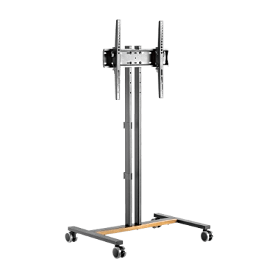 Soporte Móvil para Pantalla | Compatibilidad VESA 200x200 hasta  600x400 / Ruedas con Frenos / Ajuste de Altura y Ángulo / Soporte para TV de hasta 55 Pulgadas / Capacidad de Peso 35 kg | FS47-44T-01W