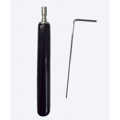 Juego de Llaves Allen de Mantenimiento para Gabinetes de Perfil de Aluminio Exterior / 10 Piezas / Llave Allen en Forma de L H2 / Manija Movible Recubierta de Goma / Acero Inoxidable 304 | DS-D42CO-1/T