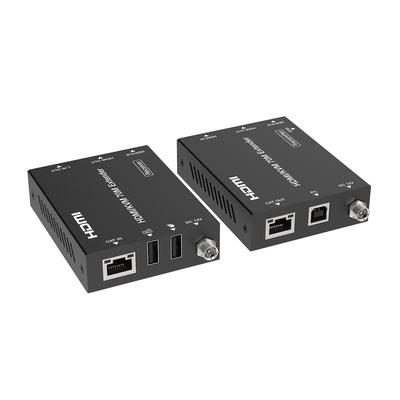 Kit Extensor HDMI con KVM | 70m | 4K2K@60Hz | 4:4:4 |  HDMI2.0b y HDCP 2.2 | Salida de Audio 3.5mm | Admite PoC | Admite USB 1.1 | EPC-EDB70K