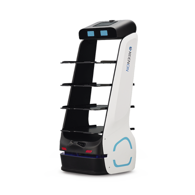 Robot Autonomo para Servicio de Meseros Ubicado por SLAM (Laser) / Mejora el Servicio al Cliente / Soporta 10 Kgs por Charola / Ideal para Restaurantes, Cafeterias, Hospitales, Salones de Eventos, Etc... | T5LS