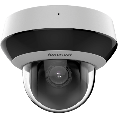 Mini Domo PTZ IP 6 Megapixel / 4X Zoom / Micrófono y Bocina Integrada / ACUSENSE / H.265+ / 20 mts IR EXIR / WDR / PoE / IK10 / IP66 / DarkFighter /  / Micro SD | DS-2DE2A604IWG1-E